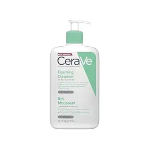 CeraVe Foaming Cleanser | 473ml/16oz | Daily Face, Body & Hand Wash with Niacinamide, for Normal to Oily Skin