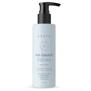 Arata Anti Dandruff Shampoo (200 ML) | For Normal To Oily Hair | With Tea Tree Oil, CutiBiome CLR™, Neem | Treats Dandruff Effectively | Takes Care Of Dry & Flaky Scalp | For Men & Women