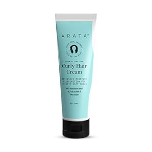 Arata Advanced Curl Care Curly Hair Cream (50 ML) For Velvety Soft Curls | Intensive Moisture, Curl Definition & Plant-Based Styling | Abyssinian Seed Oil, Soya Protein & Shea Butter | CG Approved