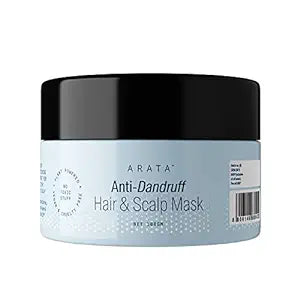 Arata Anti-Dandruff Hair And Scalp Mask - (100 GMS) | For All Hair Types | With Tea Tree Oil, CutiBiome CLR™, Shea Butter | For Itchy, Dry & Flaky Scalp