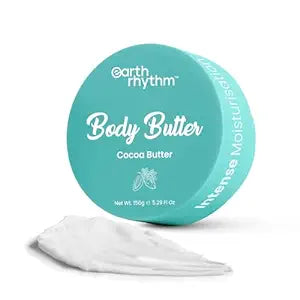 Earth Rhythm Cocoa Body Butter for Intense Moisturization, Reduce Dullness, Healthy Glow | Men & Women - 150 gms