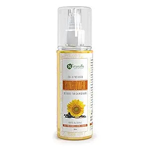 Naturalis Essence Of Nature Cold Pressed Sunflower Carrier Oil For Skin, Hair & Lips - 200Ml