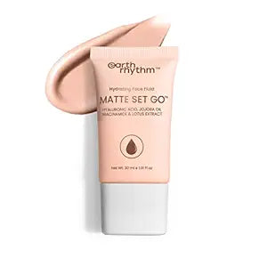 Earth Rhythm Matte Set Go Foundation with SPF 30, Pa++++ | Hyaluronic Acid, Niacinamide Acid, Jojoba Oil & Lotus Extract | Smooth Finish, Sun Protect & super Hydrating | Ivory Bone – 30ml