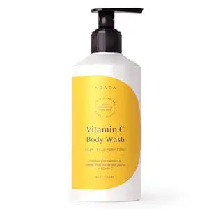 Arata 1% Vitamin C Daily Glow Body Wash | For soft & even toned skin | Long Lasting Fragrance | Body Shower Gel - 300ml