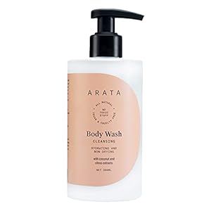 Arata Natural Hydrating & Non-Drying Body Wash With Coconut & Citrus Extracts || All-Natural, Vegan & Cruelty-Free || Gentle Daily Cleansing For Women & Men - (300 ML)