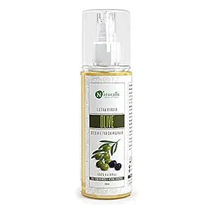 Naturalis Essence Of Nature Cold Pressed Extra Virgin Olive Carrier Oil For Hair, Skin, Face And Massage - 200ML