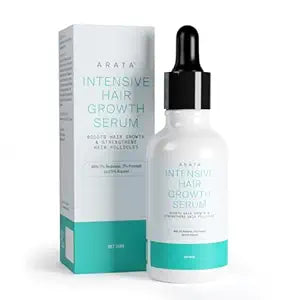 Arata Intensive Hair Growth Serum - 3% Redensyl, 3% Procapil | Hair Fall Control | For Men & Women | 30 Ml