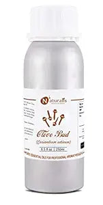 Naturalis Essence of Nature Clove Bud Essential Oil, Therapeutic Grade, for Hair Care, Acne, Healthy Teeth and Gums - 250ml