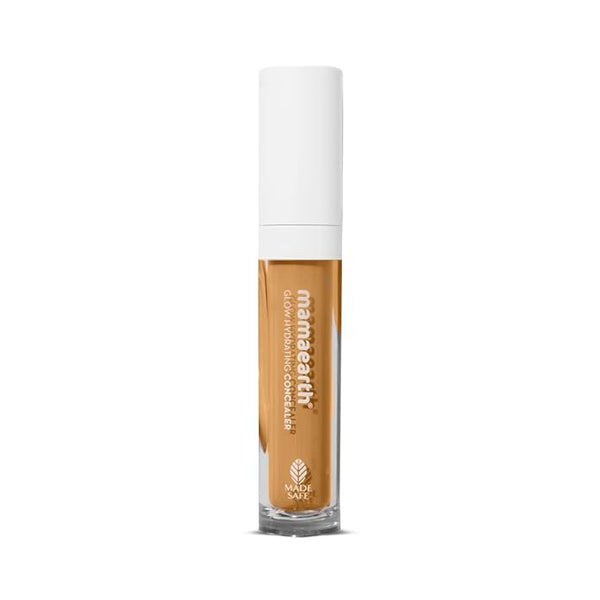 Mamaearth Glow Hydrating Cream Concealer With Vitamin C & Turmeric For 100% Spot Coverage, Natural Finish - 02 Creme Glow, 6ml