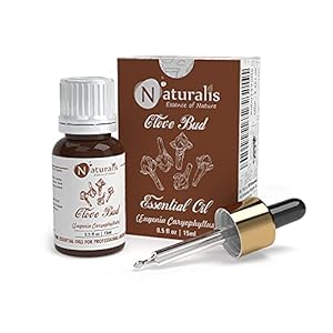 Naturalis Essence of Nature Clove Bud Essential Oil, Therapeutic Grade, for Hair Care, Acne, Healthy Teeth and Gums - 15ml