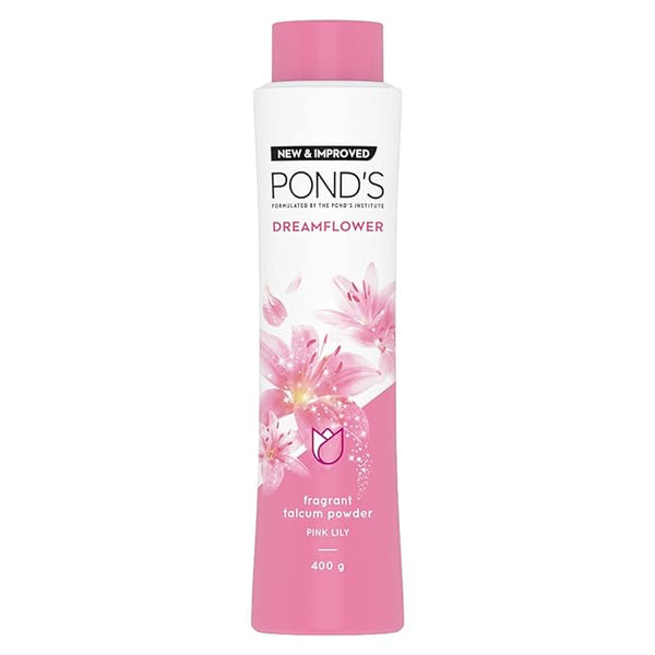 POND'S Dreamflower Fragrant Talcum Powder, Pink Lily - 400 gms