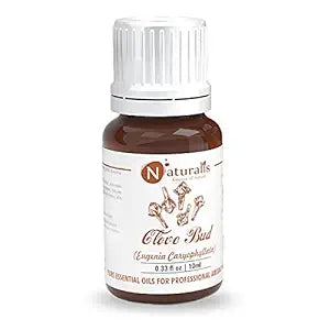 Naturalis Essence of Nature Clove Bud Essential Oil, Therapeutic Grade, for Hair Care, Acne, Healthy Teeth and Gums - 10ml