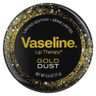 Vaseline Lip Therapy Gold Dust Lip Balm Tin - 17 gms