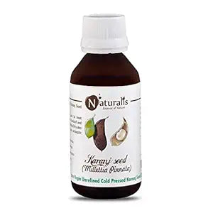 Naturalis Essence of Nature Extra Virgin Unrefined Cold Pressed Karanj Seed Oil for Skin | Cooling & Refreshing Care for Face & Body - 100ml