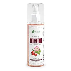 Naturalis Essence Of Nature Cold Pressed Rosehip Carrier Oil For Skin Lightening, Pigmentation, Stretch Marks, Acne Scars, Wrinkles, Aging - 200 ML