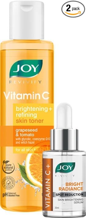 Joy Revivify Vitamin C Brightening Skin Toner 150 ml & Face Serum 30ml (Combo Pack)