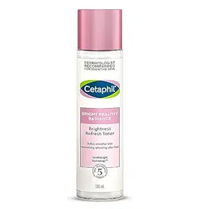 Cetaphil Bright Healthy Niacinamide Vitamin B3 Sea Daffodil Extract Radiance Refresh Toner Cream, - White, Pack of 150 ml