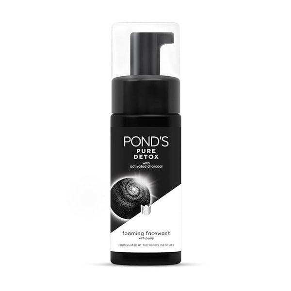 Pond's Pure Detox Foaming Pump Facewash for with Activated Charcoal - 150 ml