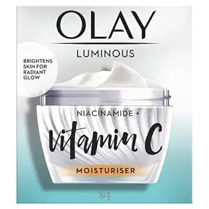 Olay Vitamin C Face Cream with Niacinamide l Even Glow & Smooth Texture l Normal, Oily, Dry & Combination Skin l Parabens & Sulphate-free l 50 gms