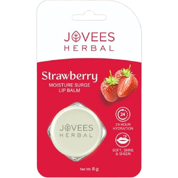 Jovees Herbal Strawberry Moisture Surge Lip Balm - 8 gms