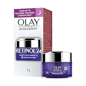 Olay Regenerist Retinol 24 Night Mini Cream l Renews and Resurfaces Skin Overnight l No Redness or Irritation | Fragrance Free l Normal, Oily, Dry and Combination Skin l 8 gms