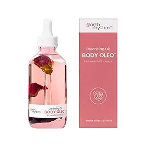 Earth Rhythm British Rose, Vanilla Body Oil | Deep cleansing, Moisturize & Prevents Free Radicals | All skin type | 100 ml- For Men & Women