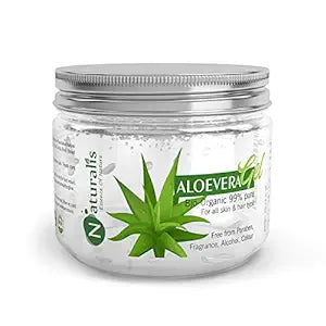 Naturalis Essence of Nature Aloe Vera Gel Raw | Relax and Renew your Skin & Helps to Repair and Smoothens Hair | (Aloe Vera Gel - Natural) - 300gms