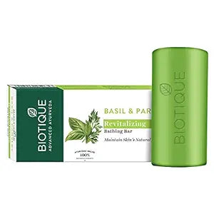 Biotique Basil and Parsley Revitalizing Body Soap - 150 gms