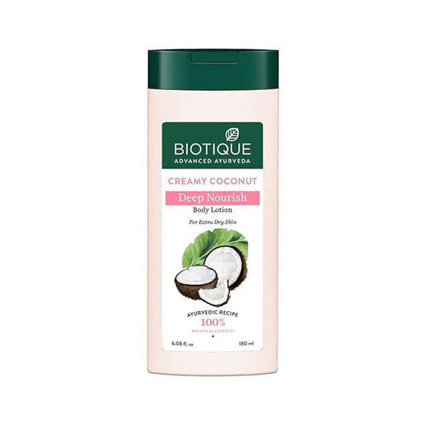 Biotique Creamy Coconut Deep Nourish Body lotion - 180 ml