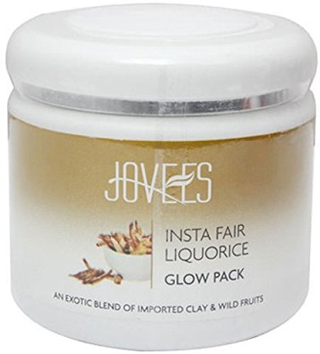 Jovees Herbal Insta Fair Liquorice Clay Pack For Brighter Glowing Skin - 400 gms