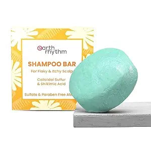 Earth Rhythm Anti-Dandruff Shampoo Bar for Itchy & Flaky Scalp - 80 gms