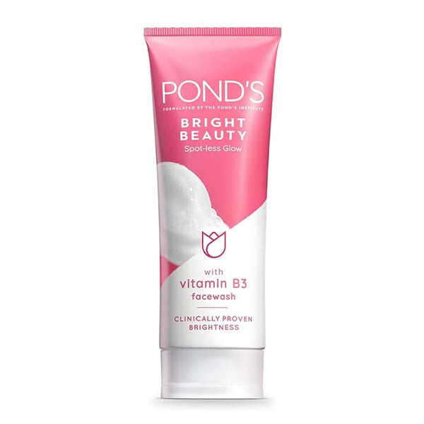 Ponds Bright Beauty Spotless Glow Facewash with Vitamin B3 - 100 gms