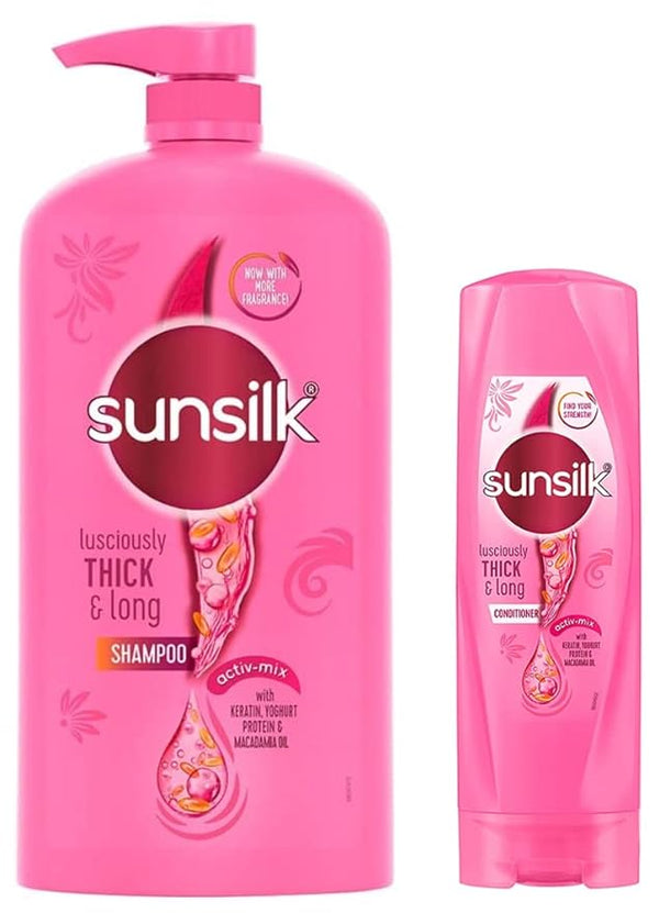 Sunsilk Lusciously Thick Long Shampoo Conditioner Combo - ( 1180) ml