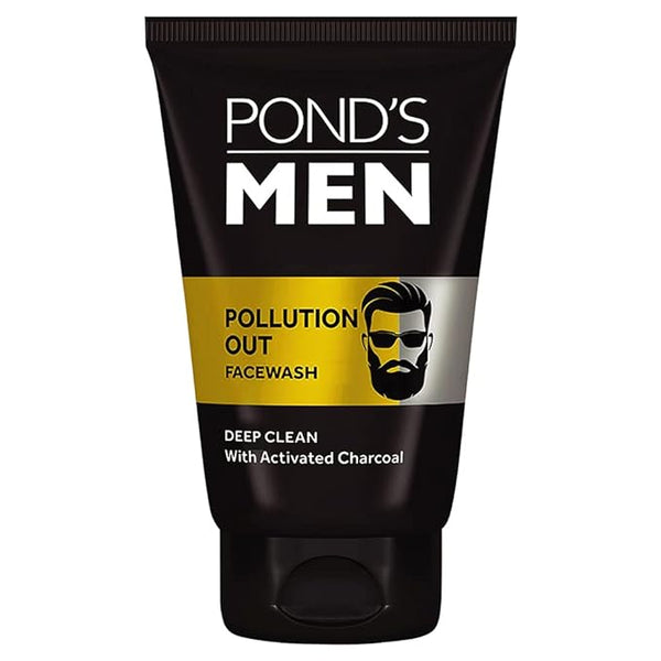 Pond's Men Pollution Out Activated Charcoal Deep Clean Facewash -  100 gms