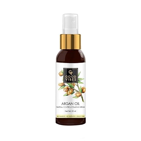 Good Vibes Argan Oil Hairfall Control Vitalizing Serum - 50 ml