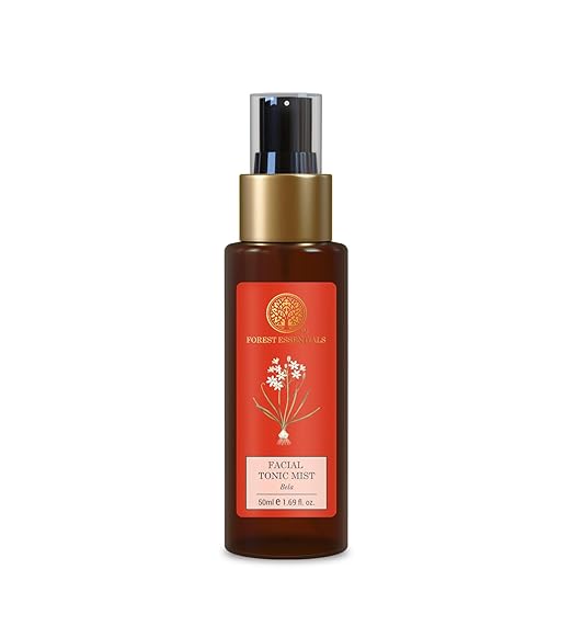 Forest Essentials Travel Size Facial Tonic Mist Bela| Refreshing Face Toner For Pore Tightening and Hydration | Alcohol-Free Toner For Glowing Skin | 50 ml