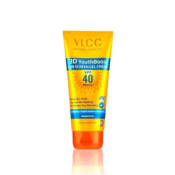 VLCC 3D Youth Boost Sunscreen Gel Crème SPF 40 +++ -100 gms