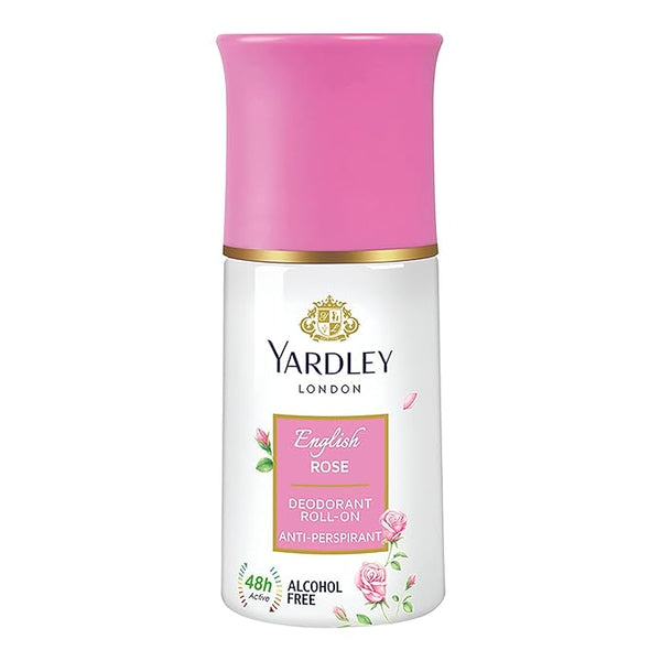 Yardley English Rose Deodorant Roll-On for Women - 50 ml