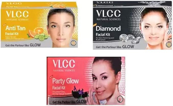 VLCC Original Diamond, Anti-Tan and Party-Glow Facial Kit