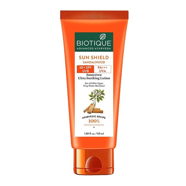 Biotique Sandalwood Sunscreen Ultra Soothing Face Lotion SPF 50+ - 50 ml