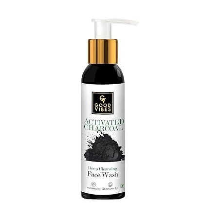 Good Vibes Activated Charcoal Deep Cleansing Face Wash - 120 ml