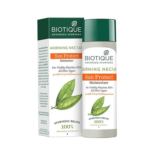 Biotique Morning Nectar Sun Protect Moisturizer SPF 30 UVA/UVB Sunscreen - 120 ml