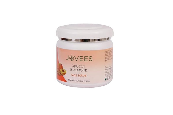 Jovees Herbal Apricot & Almond Scrub Facial Scrub with Almond,Apricot & Wheatgerm Oil - 400 gms