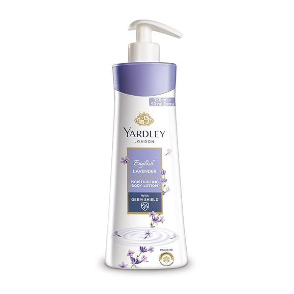 Yardley English Lavender Hand & Body Lotion for Women - 350ml + 50ml (400ml)