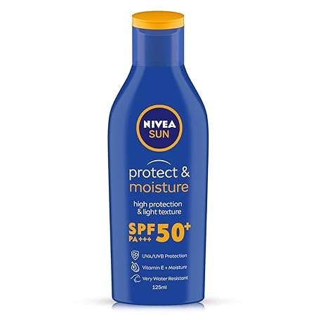 Nivea Sun Protect and Moisture SPF 50 Sunscreen PA+++ - 125 ml