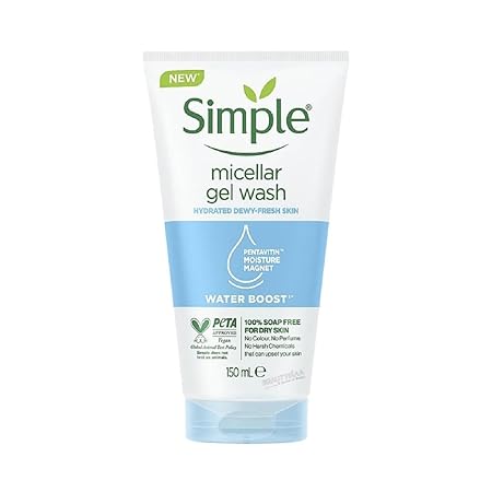 Simple Water Boost Micellar Facial Gel Wash - 150 ml