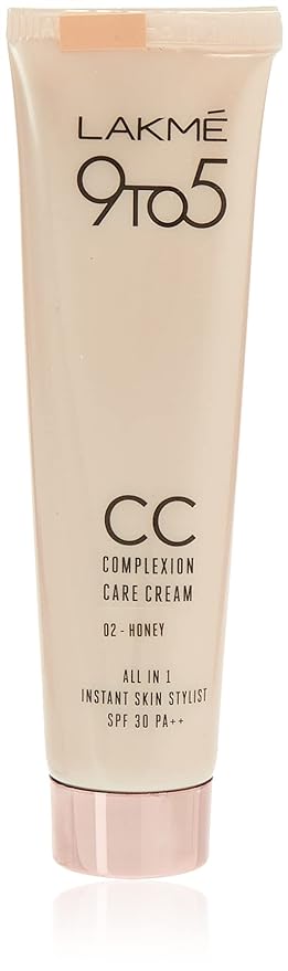 Lakmé 9 to 5 CC Complexion Care Cream ,Honey - 30 gms