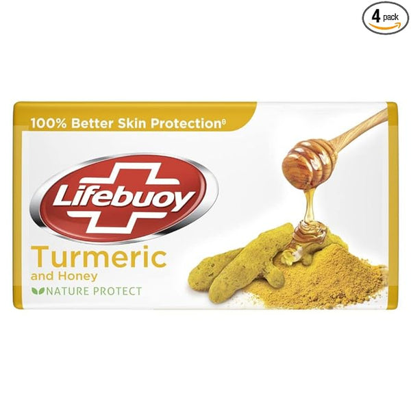 Lifebuoy Turmeric & Honey Skin Protection Soap - 100 gms (Pack of 4)