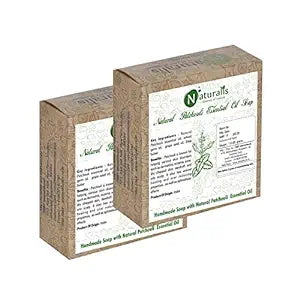Naturalis Essence of Nature Handmade Soap With Natural Patchouli Essential Oil- For Dry Skin And Acne - 110gms (Pack of 2)