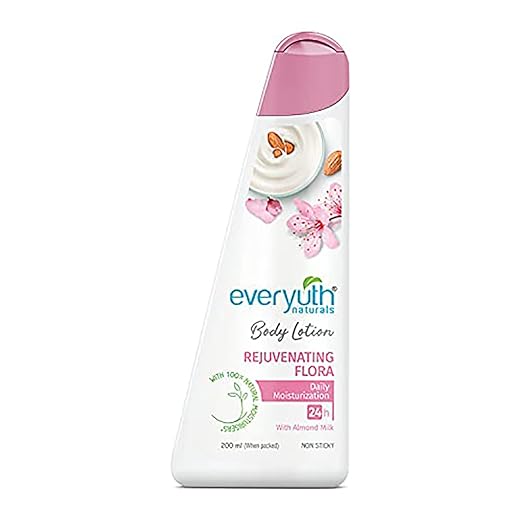 Everyuth Naturals Rejuvenating Flora Body Lotion with Almond Milk - 200 ml